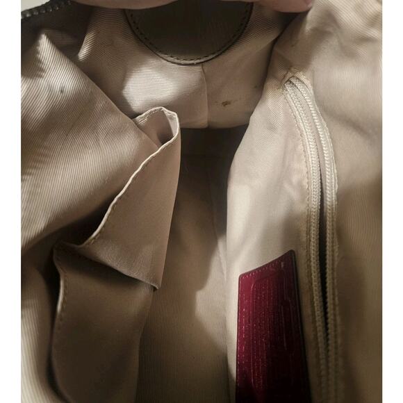 COACH LEGACY Red/Khaki Jacquard Signature Stripe Molly Two way Satchel 21154 - Picture 12 of 13